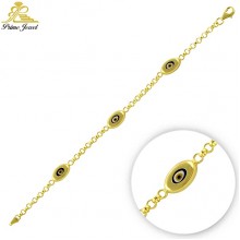 Gümüş Nazar Boncuklu  Bilezik/Bileklik     